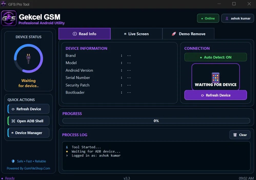 GFS Pro Tool Software