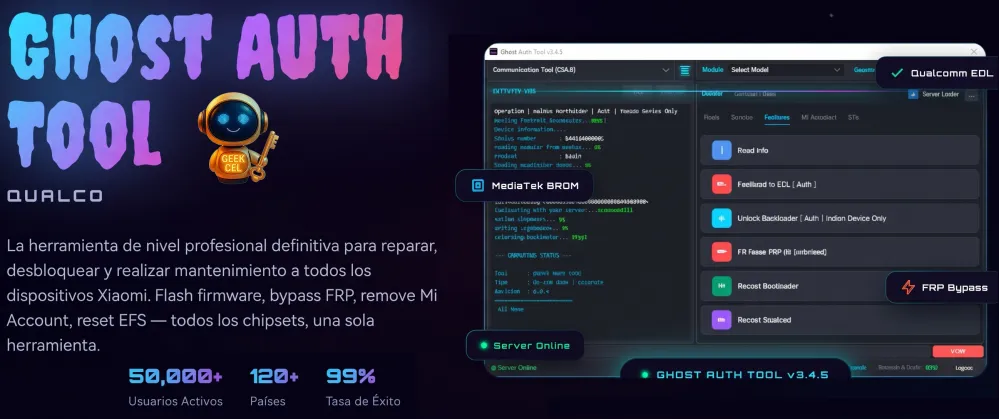 Ghost Auth Tool Xiaomi Créditos