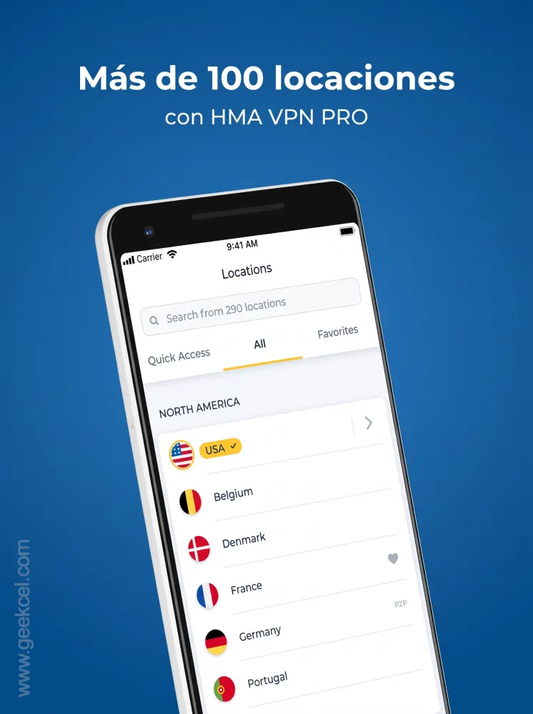 HMA VPN Android iOS