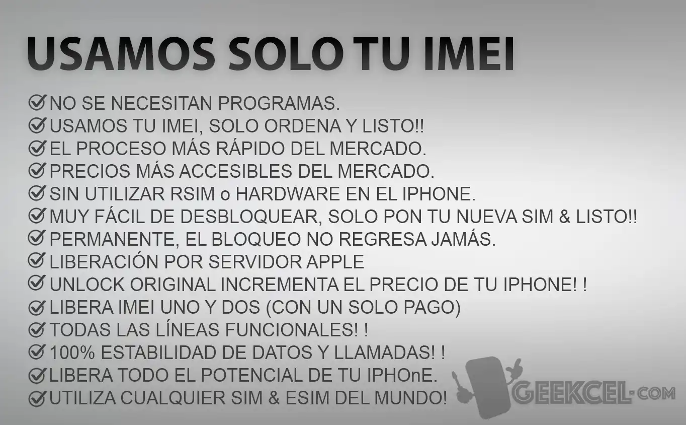 Caracteristicas Liberacion iPhone Caracteristicas Liberacion iPhone