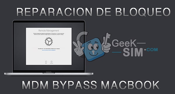 Reparación MDM Macbook Pro Air iMac Bypass MDM T2 M1 M2 M3 M4