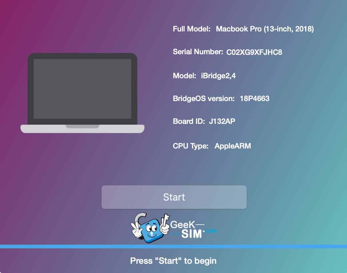 Detección equipo en software EFI Bypass