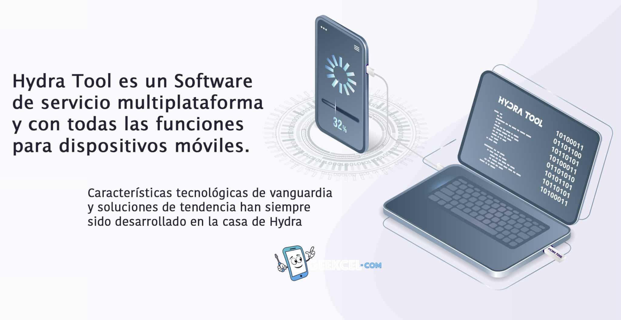 Hydra Tool activación digital sin dongle características del software GSM