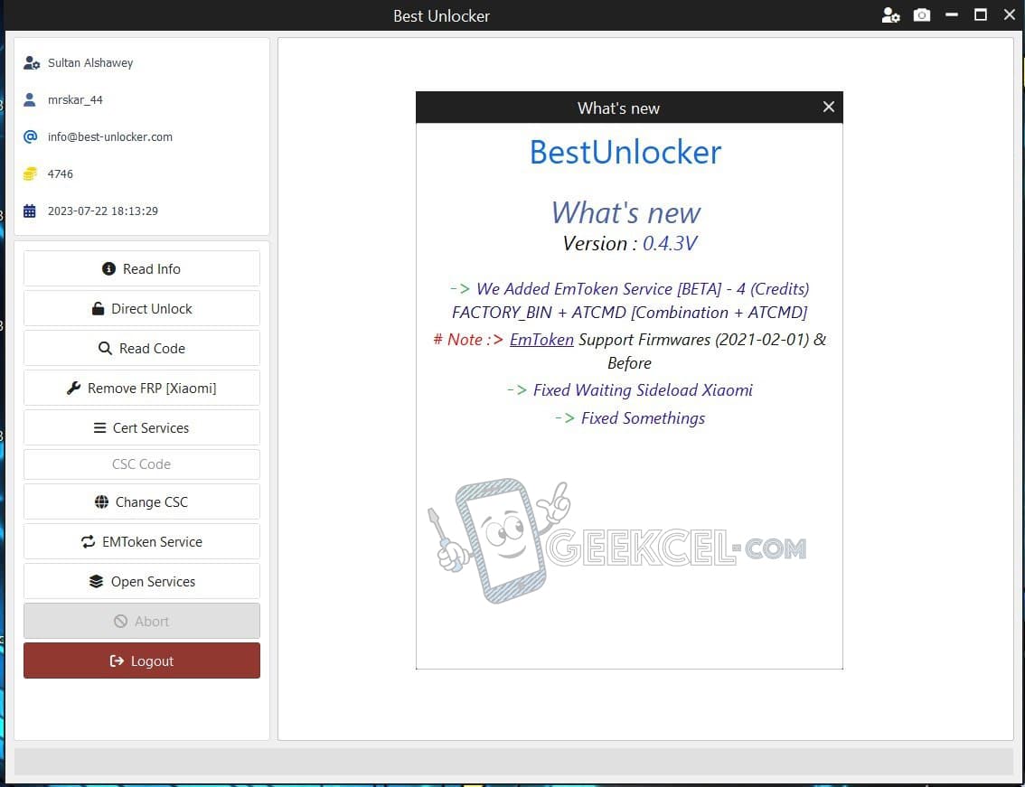 Best Unlocker Créditos de Servidor imagen principal