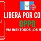 LIBERA OPPO CLARO GUATEMALA VIA IMEI
